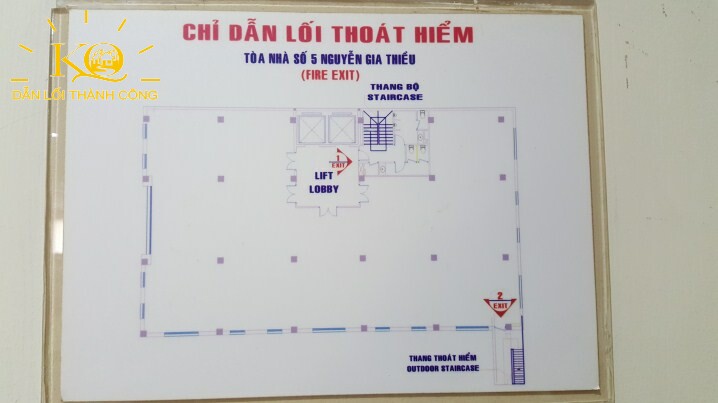 Sơ đồ chỉ dẫn mỗi tầng lầu