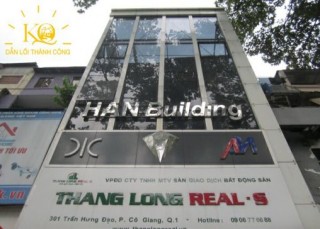 CHO THUÊ VĂN PHÒNG 301 TRẦN HƯNG ĐẠO HAN BUILDING